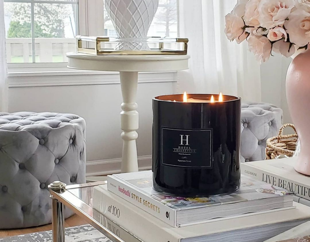 Large 4-Wick Candles Inspired by Luxury Hotels
